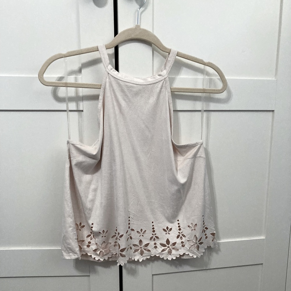 Charlotte Russe Size Large Cream Tanktop